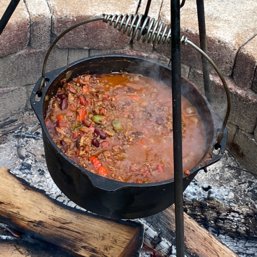 Chili over an open fire