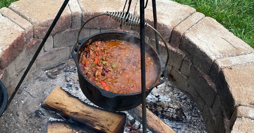 venison chili with beans, peppers, garlic, celery, beer and more