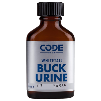 Bottle of Code Blue Buck Urine