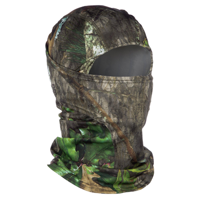 Camouflage head covering with eye cut outs